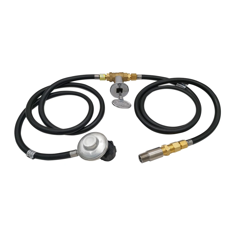 Propane Gas Fire Pit Valve Control System Kit Hose Assembly Replacement Parts Max 90000/150000 BTU