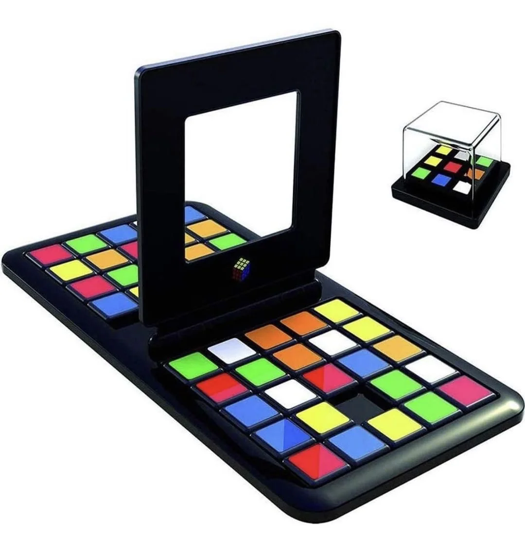 Fast Paced Strategy Sequence Brain Teaser Board Shake and Slide Block Game Shape Matching Intelligence 2 players Battle Cube