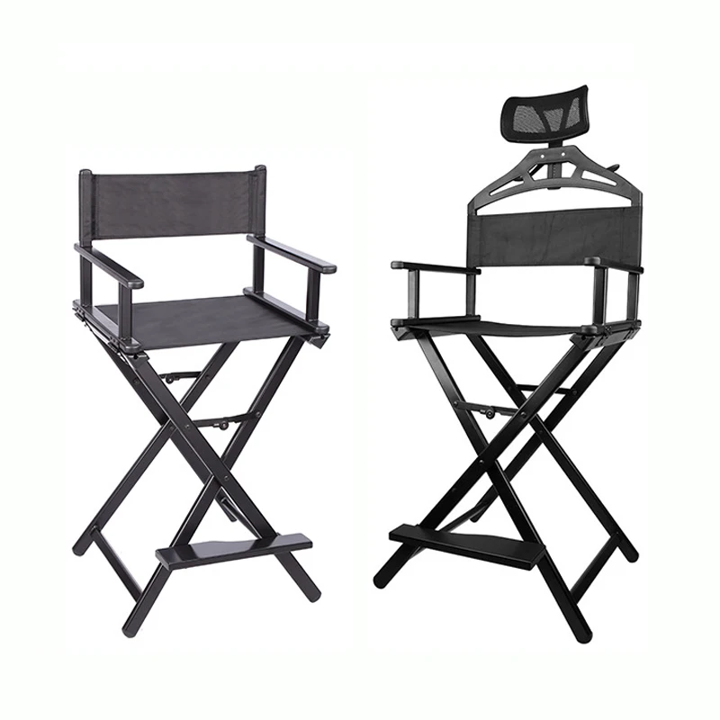Detachable Headrest New Design Portable Beach Chair Custom Folding Aluminum Director Makeup Beauty Artist Chair Fishing Chair