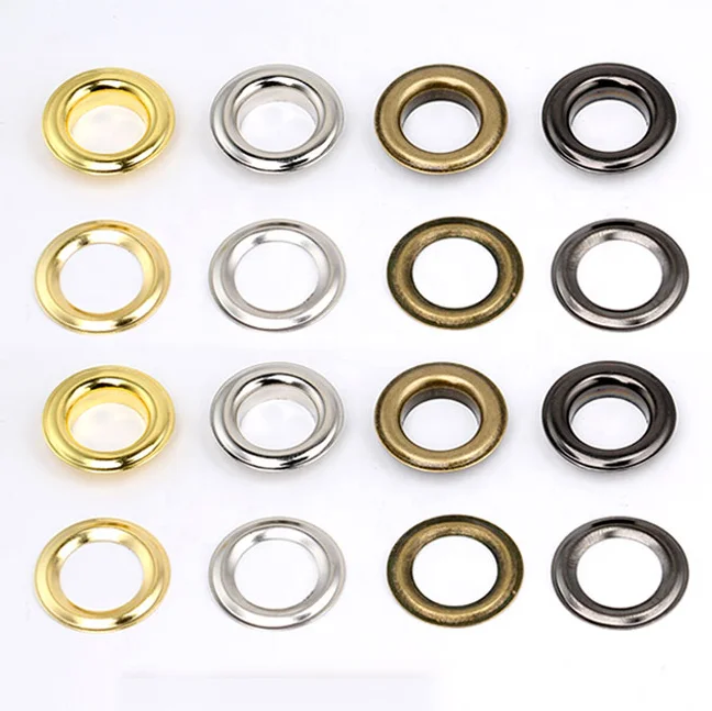 SHIWANG Wholesale 5 8 10 13MM Red Blue Custom Gold Copper Anti-Brass Round Eyelet Metal Garment Eyelet for Bag Hat Shoe in Stock