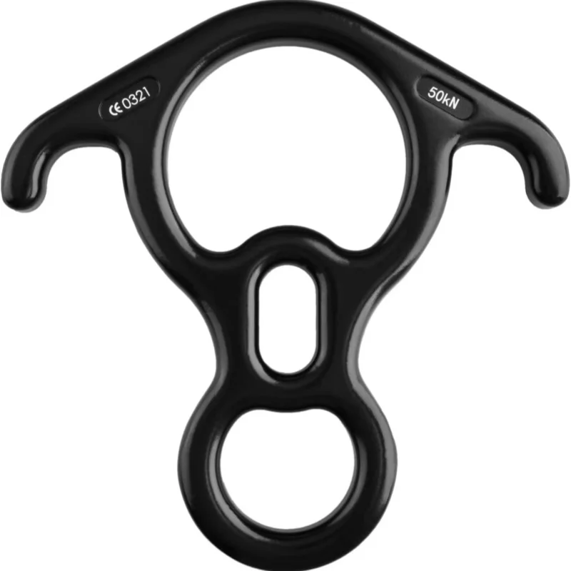 Outdoor Aluminum Rock Climbing  Aerial Yoga Rescue Figure 8 Shaped Ring Of Horns