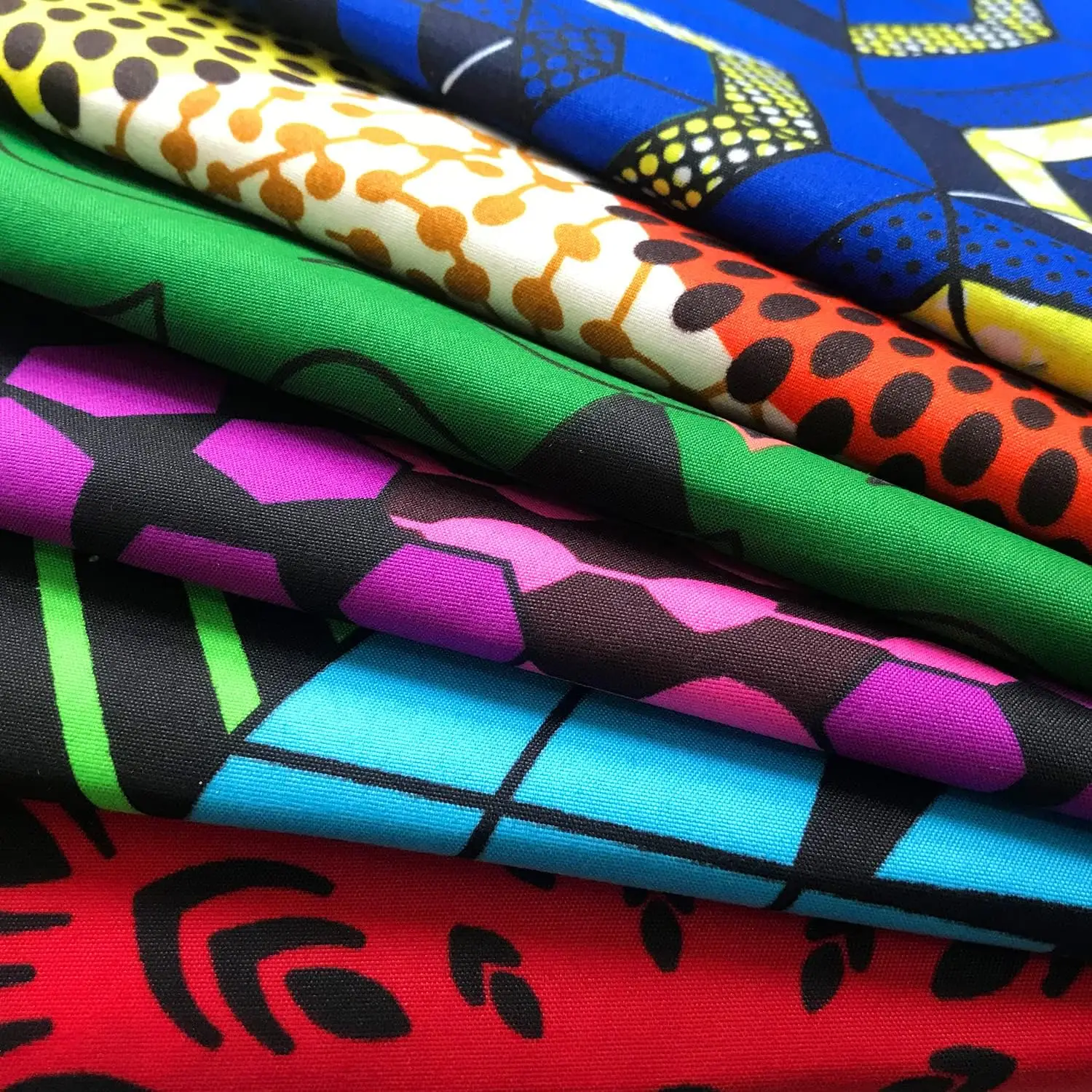 Wholesale Polyester ankara wax fabric print african batik fabric 6 yards africa wax fabric