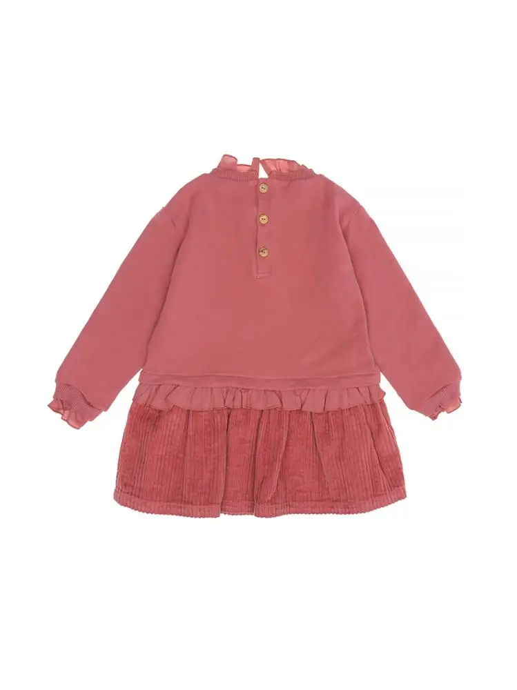 Girl corduroy casual dress for toddler kids new model girl dress