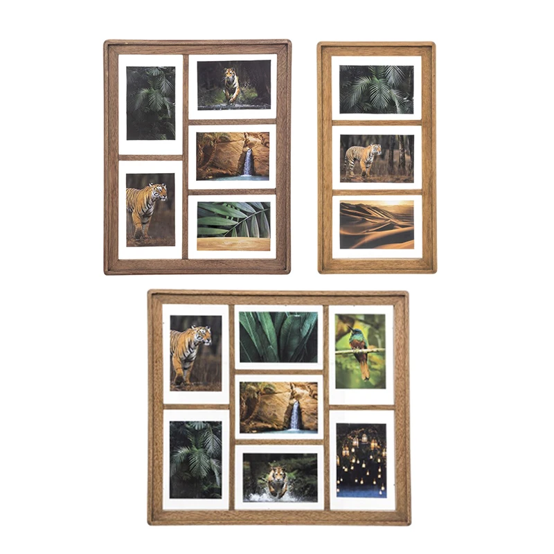 Wood Gallery Perfect Gallery Wall Kit Square Photos With Hanging Template Picture Frame