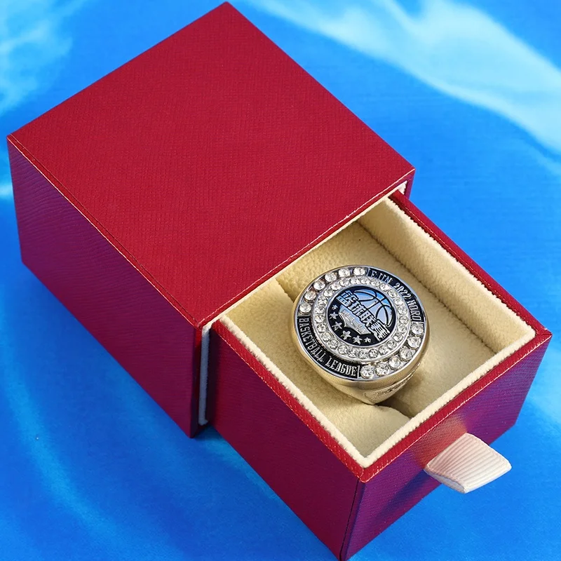 Manufacturer Custom Basketball Baseball Football Softball Hockey Sports Award Mens Logo Silver Championship Rings