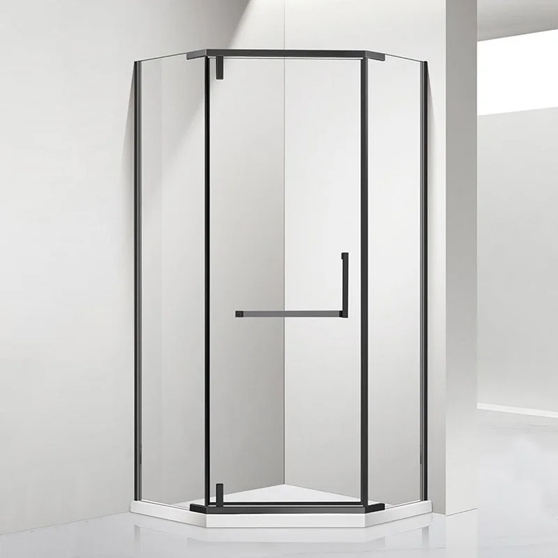 Premium Tempered Glass Door Partition Gentle Open Corner Shower Enclosure Bathroom Shower Rooms