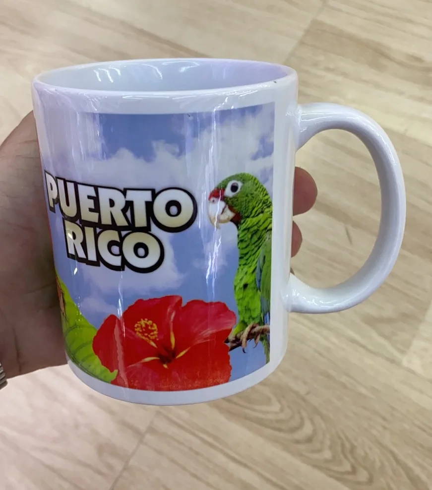 Unique Production Puerto Rico Colorful Mug Sublimation Souvenir Cup Ceramic Coffee Custom Mug