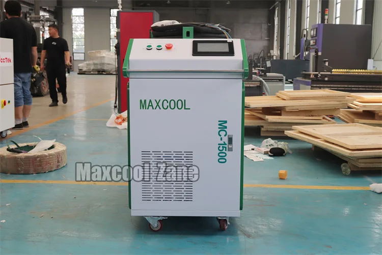 Лидер продаж волоконно-лазерная Чистящая машина Maxcool умный и безопасный 1500 Вт инструмент для удаления ржавчины жирных пятен по металлу