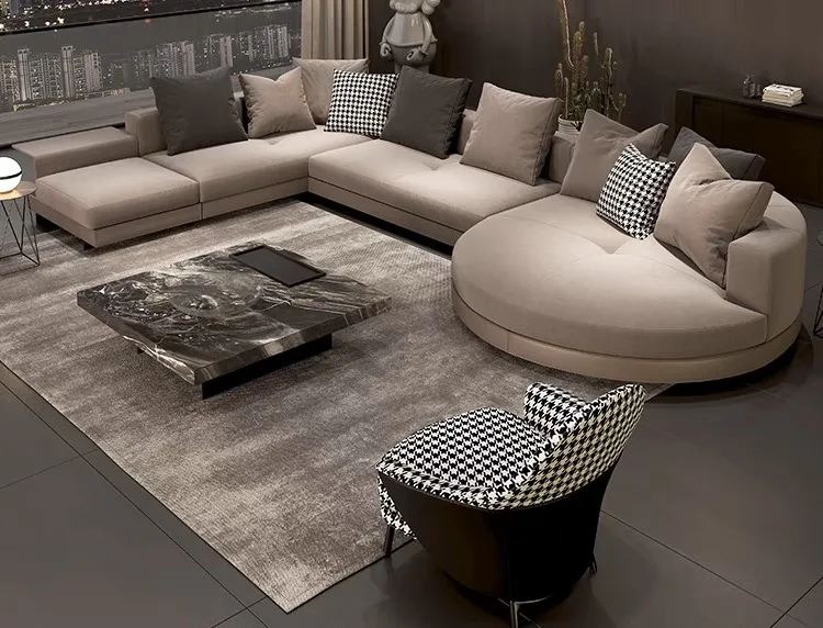 home use soft modern luxury corner sofa set furniture couch living room sectional sofa