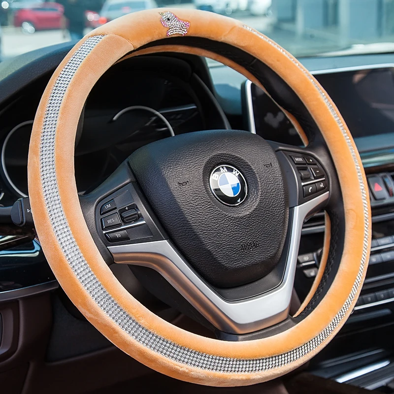 Soft Touched Girl Velvet Steering Wheel Cover