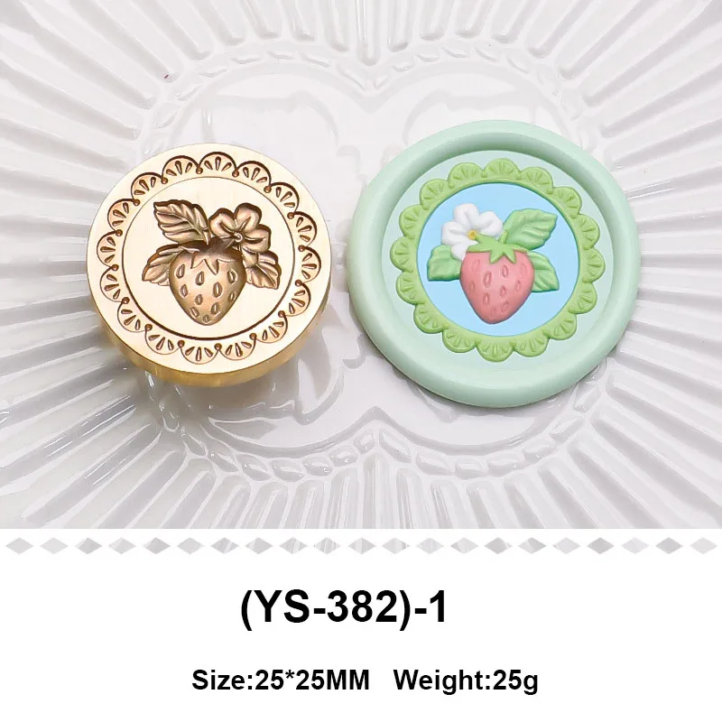 Hot Sells Strawberry Series Strawberry Ice Cream Cake Strawberry Jam Wax Seal Stamp Head