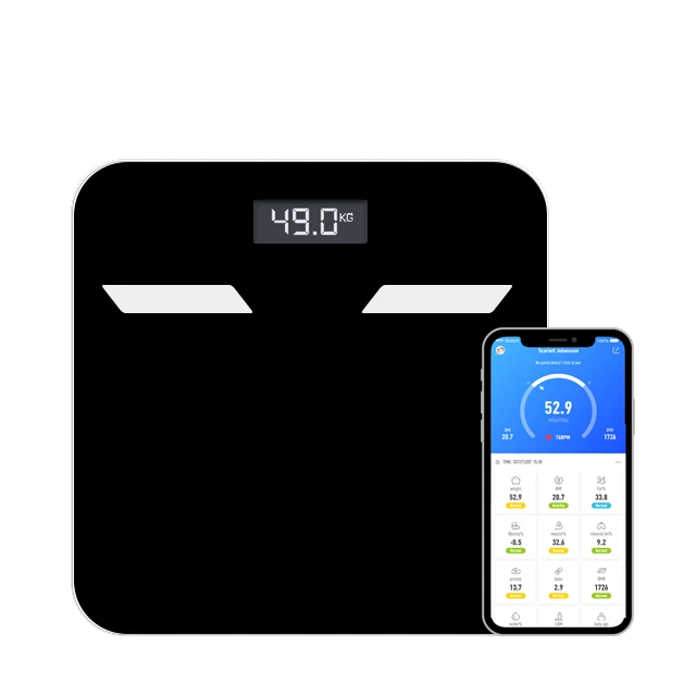 Zhejiang Water Content Measuring bluetooth bmi smart scale bathroom household smart scale