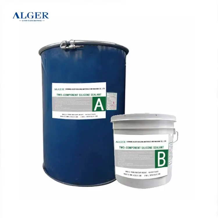 A+B Two Part Two component silicone sealant for  second sealing of insulating glass
