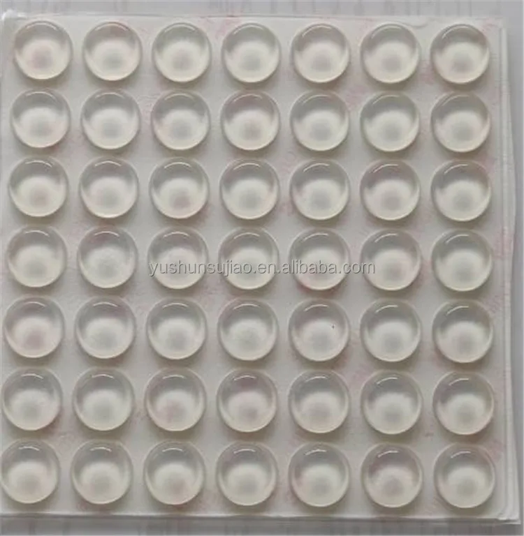 High Quality Adhesive Silicon Toilet Seat  Anti Skid Bumper Silicone Rubber Sitting Dots or Feet Pad