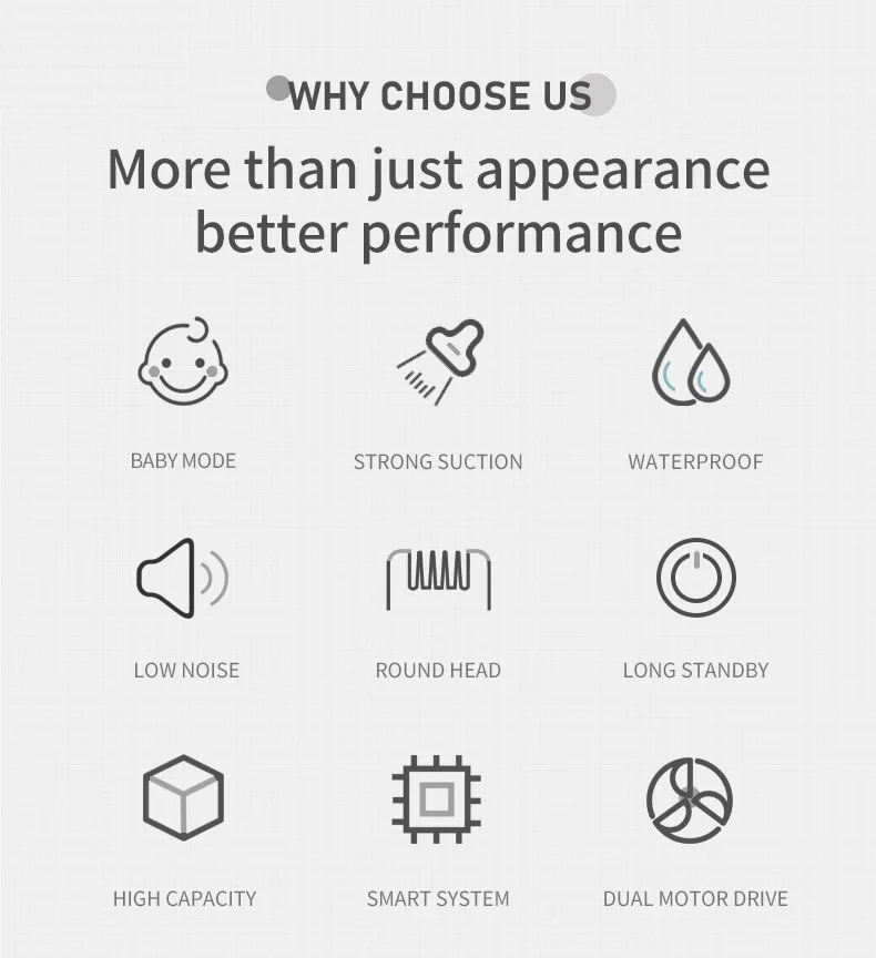 OEM Custom Logo Barber Children Hair Trimmer Electric Kids Hair Trimmer with Vacuum