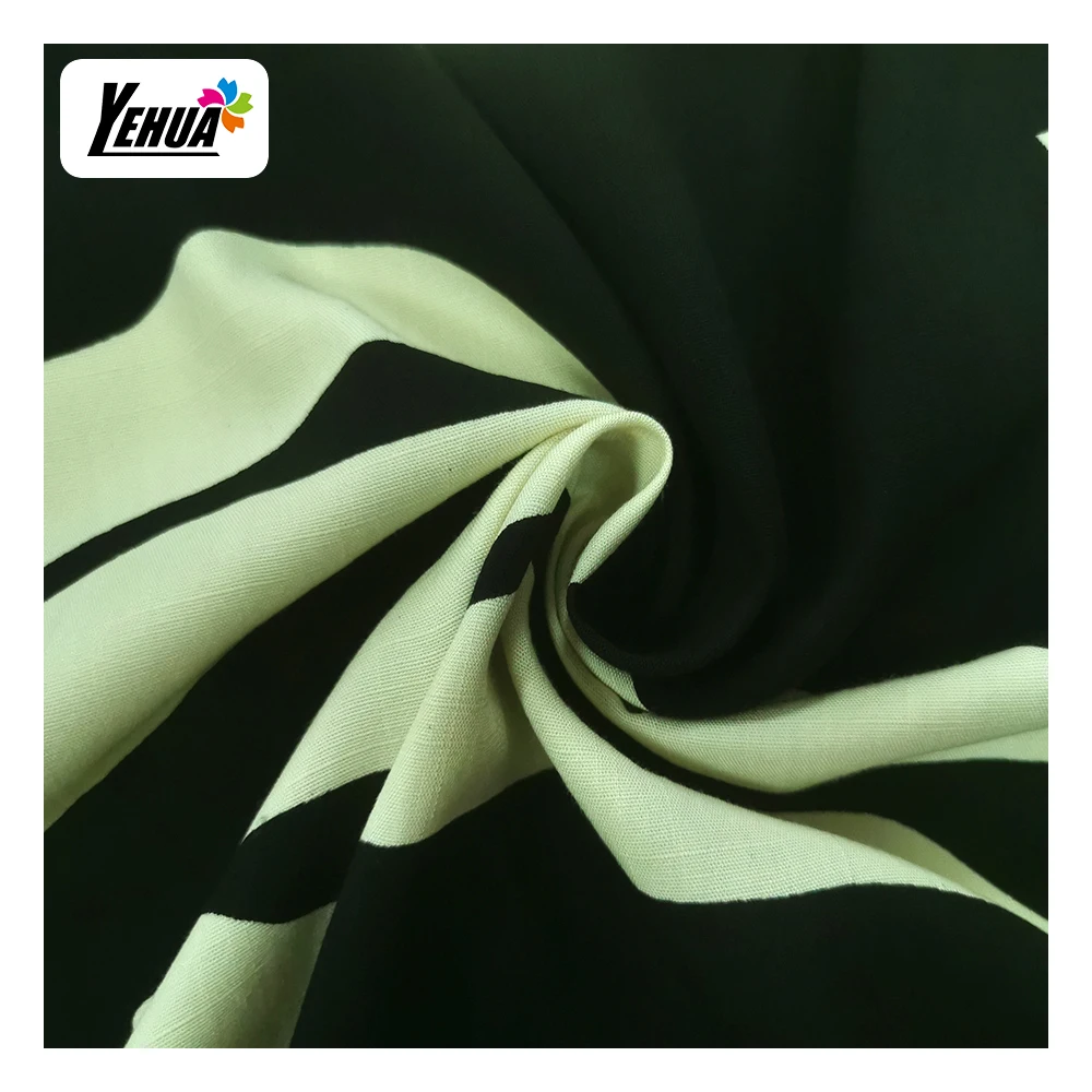 cheap stock rayon viscose slub print fabric slub rayon fabric for clothes