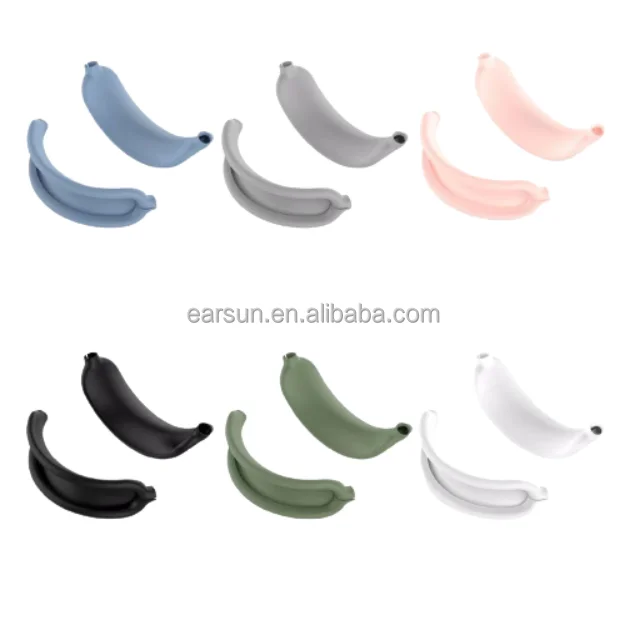 Factory Price Silicone Case Cover Anti-Scratch Headband Accessories Skin Protector for Air Pods Max Headphones, Black