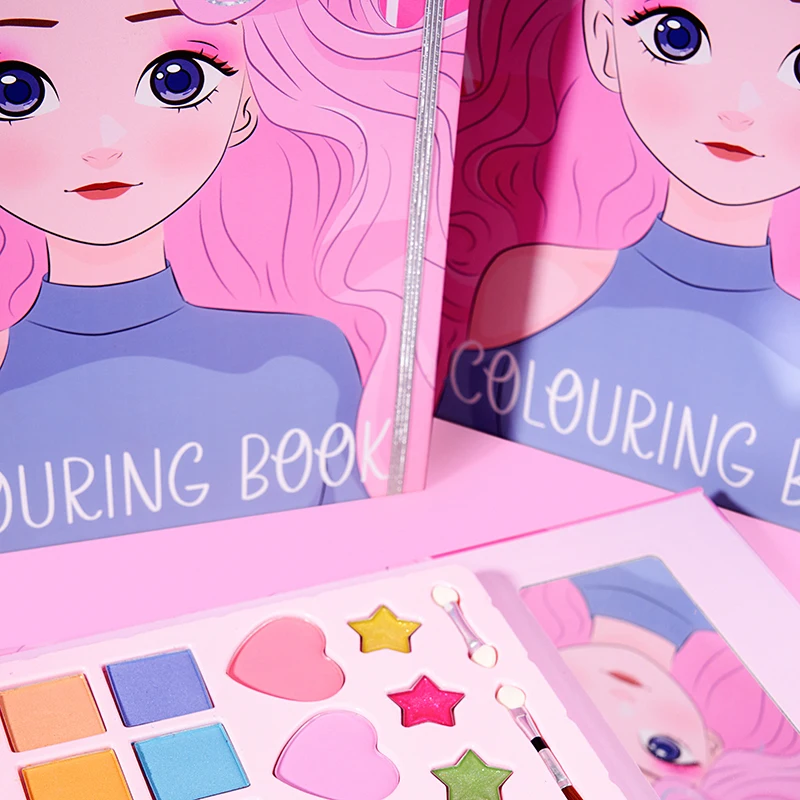 Non Toxic Girls Beauty Pretend Play Toys Ice Cream Organic Lovely Fruity Natural Kids Glitter Play Cosmetic Set