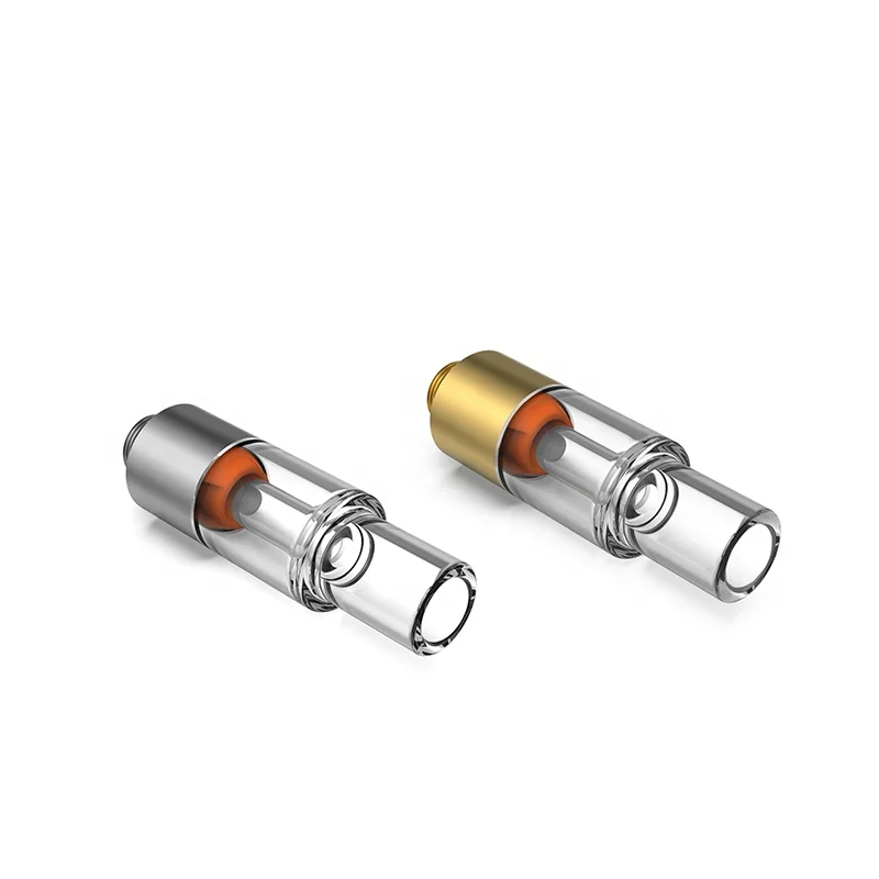 
HOT SELLING Whole-Glass round tip Vape Cartridges vape tank vape pen atomizer custom Packaging top air hole Vaporizer 