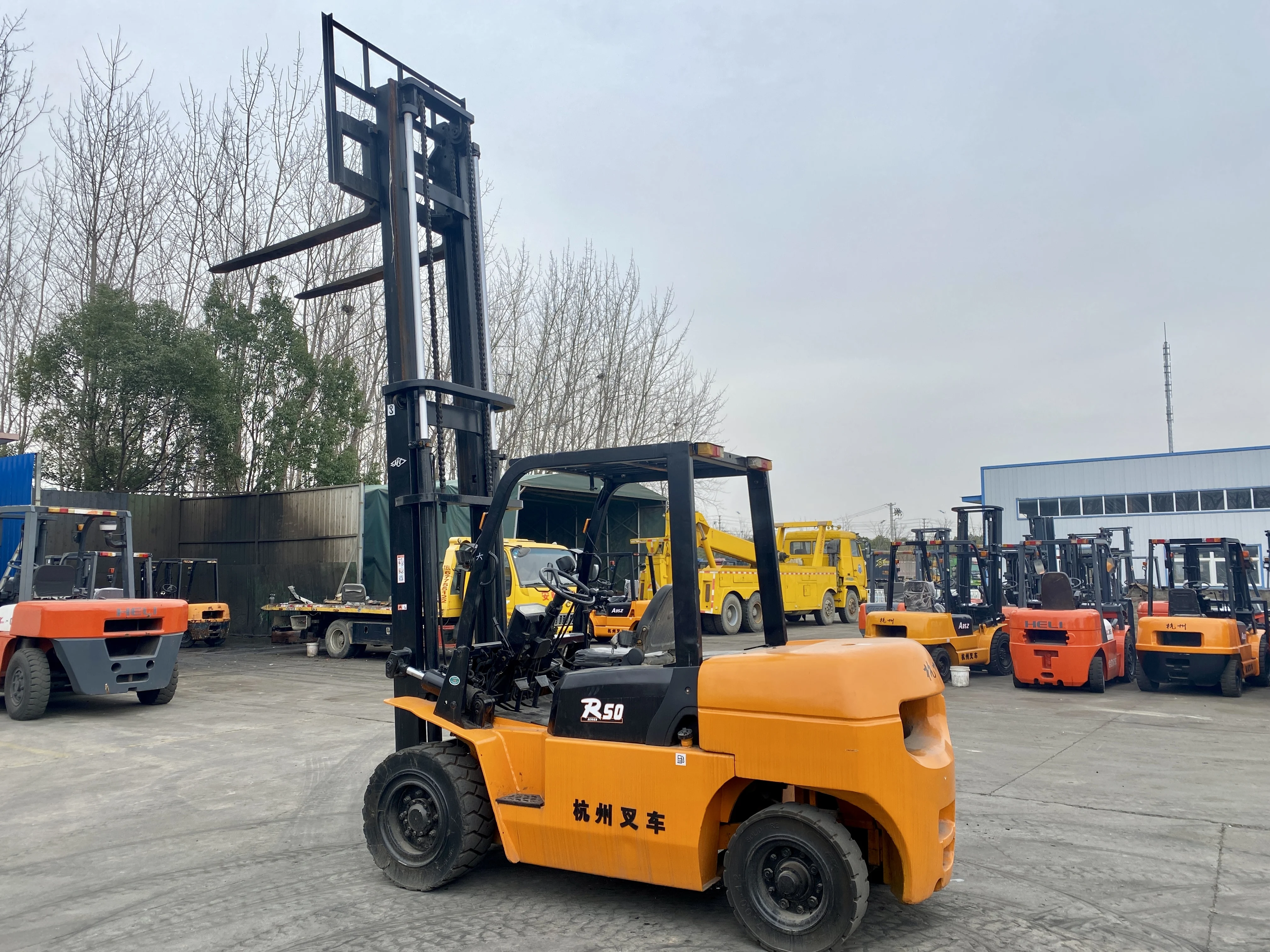 Best Condition China Hangcha 5ton Forklifts R50 Diesel HANGCHA Forklift for Sale in China