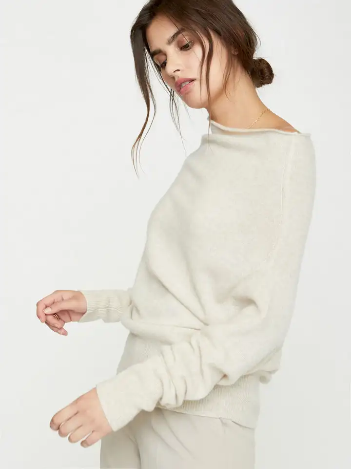 Turtleneck Sweater Womens Oversized Knitted Cashmere Designer Custom Neck Knitted Cashmere Designer Custom Knit Sweater