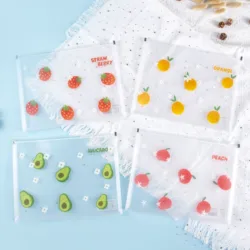 Custom PP Plastic A4 A5 B6 Envelope Document Snap Closure Folder Clear Button File Bag