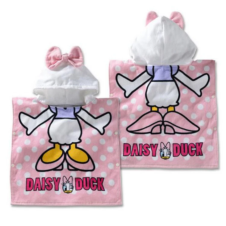 Kids Boy Hooded Towel Mickey Bathroom Beach Towel 100% Cotton Poncho Hooded Towel