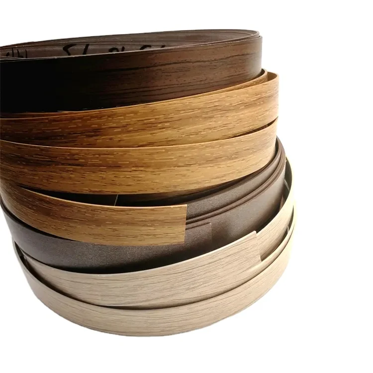 Modern Trend Furniture Accessories Edge Decorative Edge With Wood Grain Waterproof Pvc Edge Banding