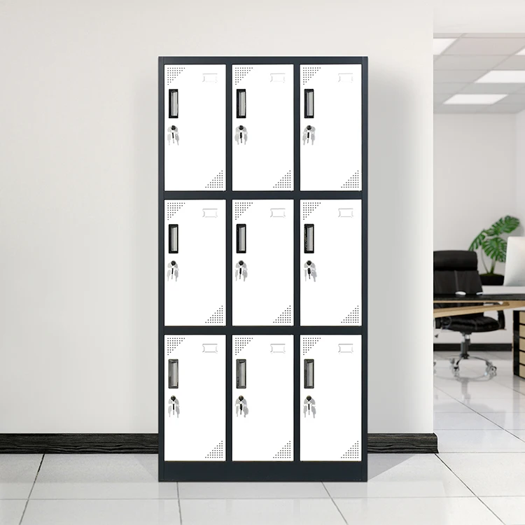 Hot sale Steel Storage Locker for Staffs with Multiple Compartments metal lockers 9 door