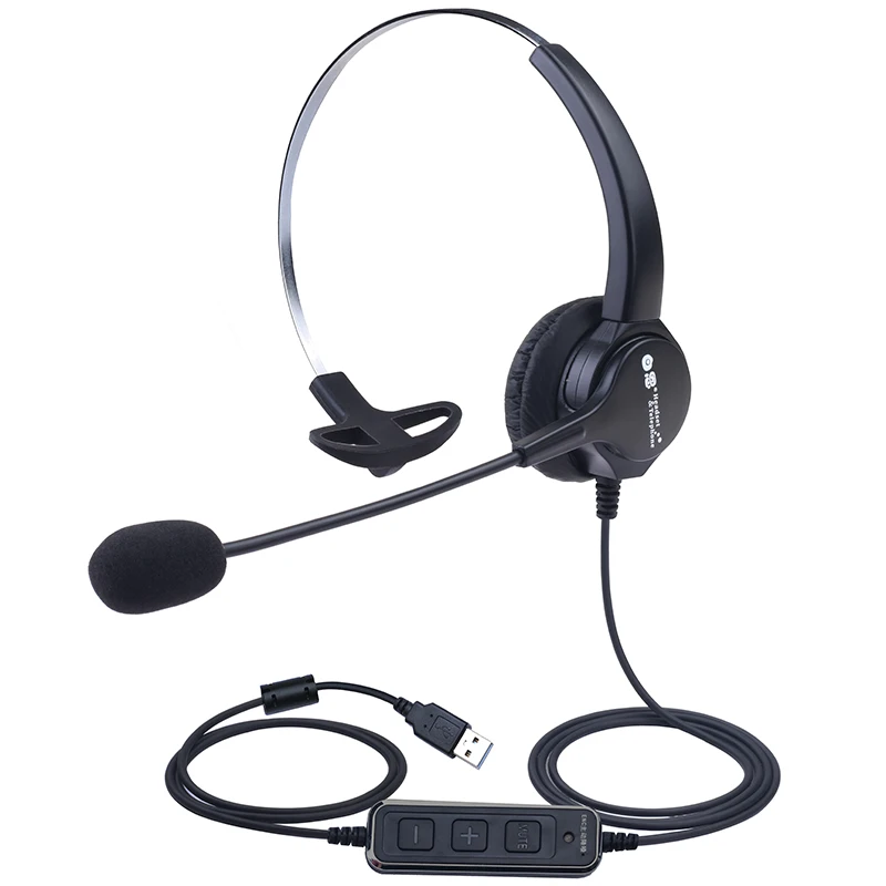 
Dh635 call center computer USB active noise reduction headset new cost-effective high volume control mute 