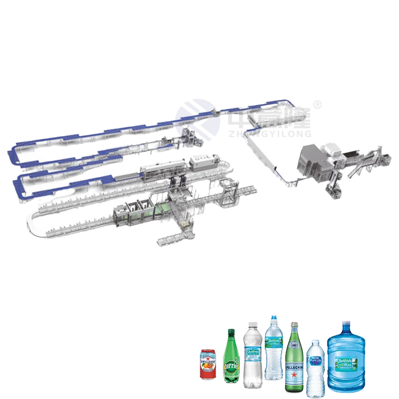 Industrial Beverage Bottle Filling Drinking Pure Mineral Water Fill Making Machine Automatic production line