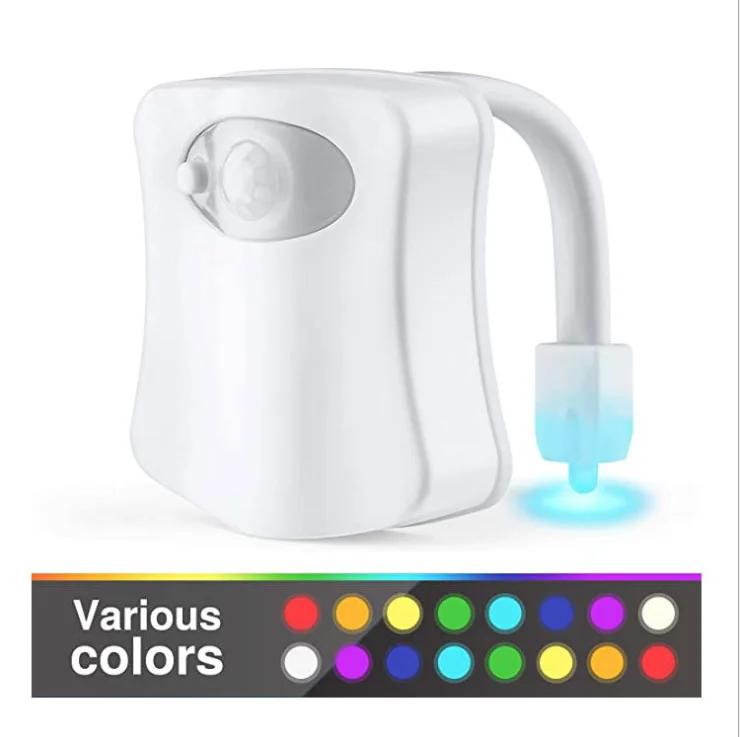 
Hot sell Led Toilet Bowl Night Light 8 Color sensor lightbowl led sensor night light wc bathroom lamp 