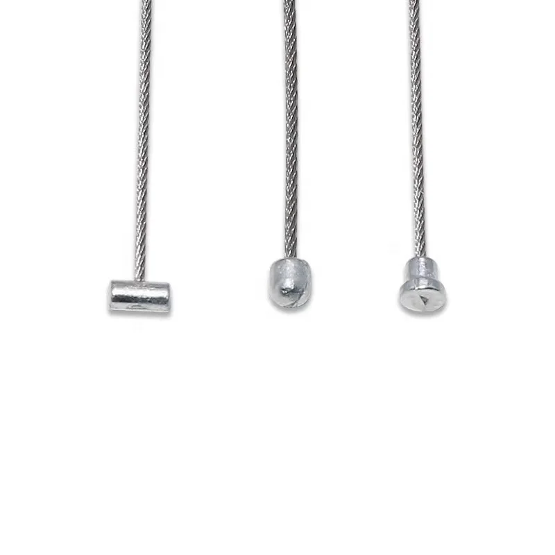 Wholesale bicycle parts universal stainless steel brake and derailleur cable inner wire with zinc head