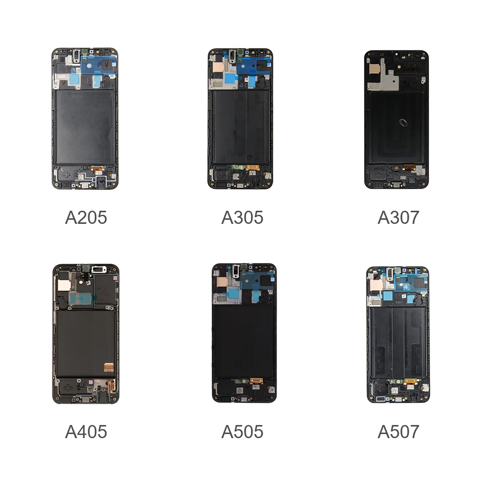 Высококачественный ЖК-дисплей с дигитайзером в сборе с рамкой для телефона Samsung A205 A305 A307 A405 A505 A507 экран телефона