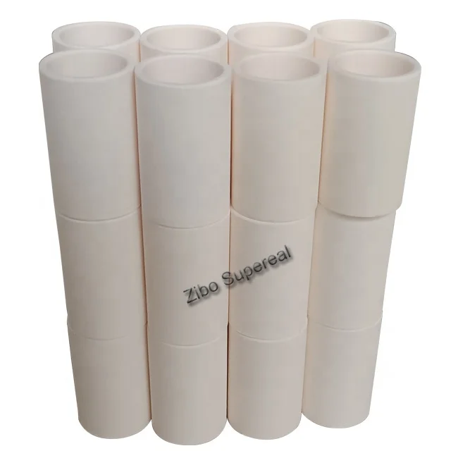 China manufacture alumina corundum ceramic pipe rod roller 99 al2o3 tube