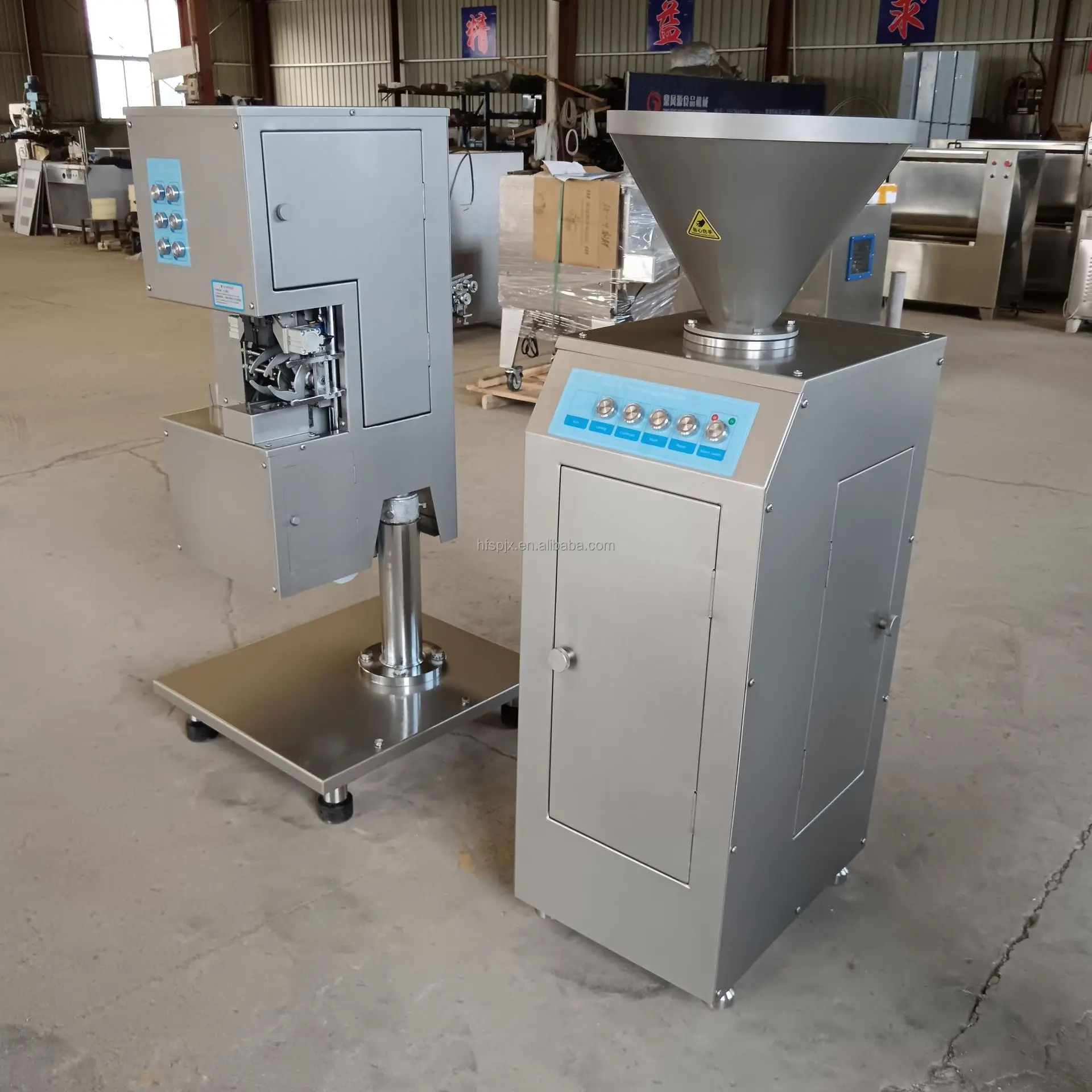 Multi-Functional Sausage Enema Twisting Machine New Condition Ham Sausage Aluminum Wire Punching Card Machine