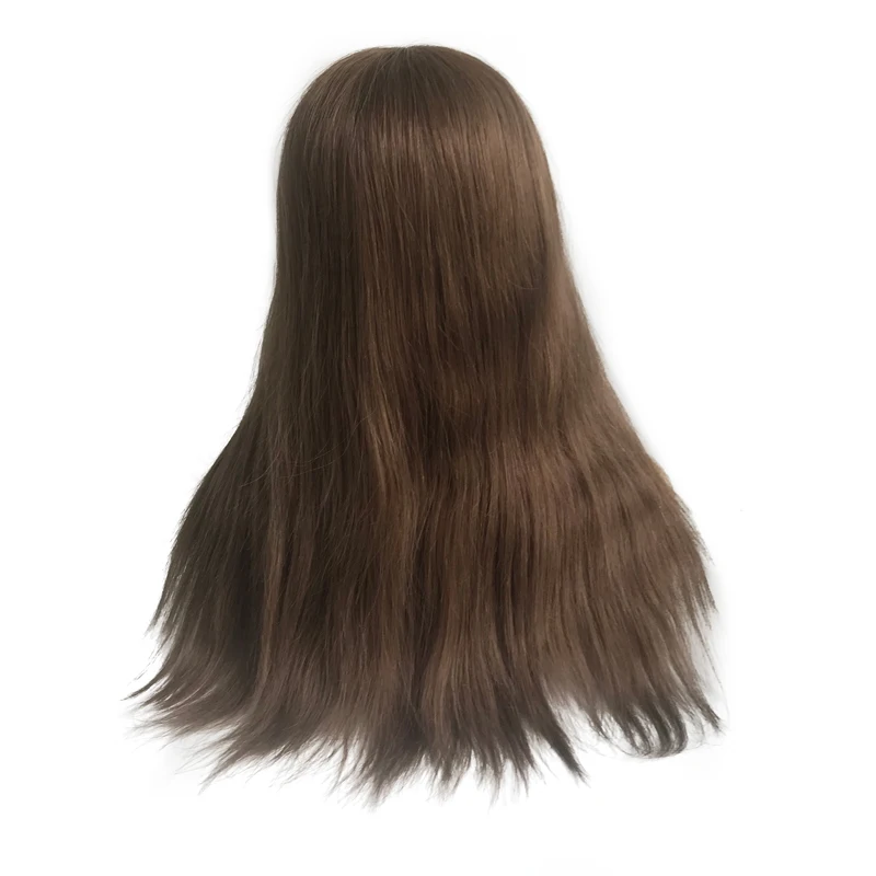 Front Swiss Lace Circle Transparent Skin Lace Base Human Peruvian Real Virgin Human Hair Wig