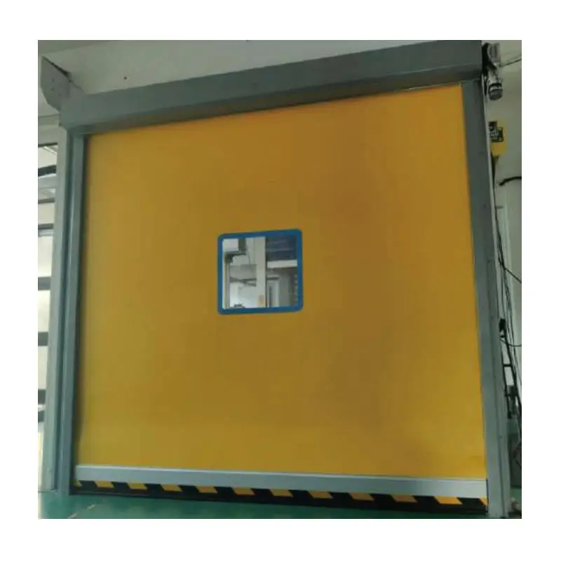 Large industrial chemical plant automatic zip protection dust fast shutter door