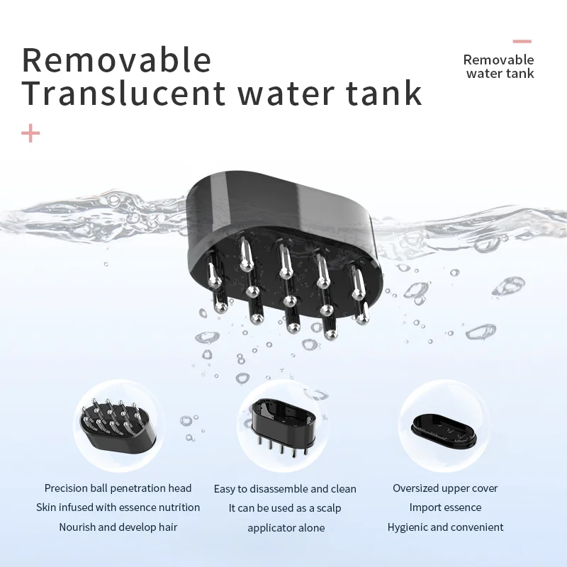 High Frequency Vibration Laser Hair Growth Comb Brush Electric Hair Combs Massage Comb