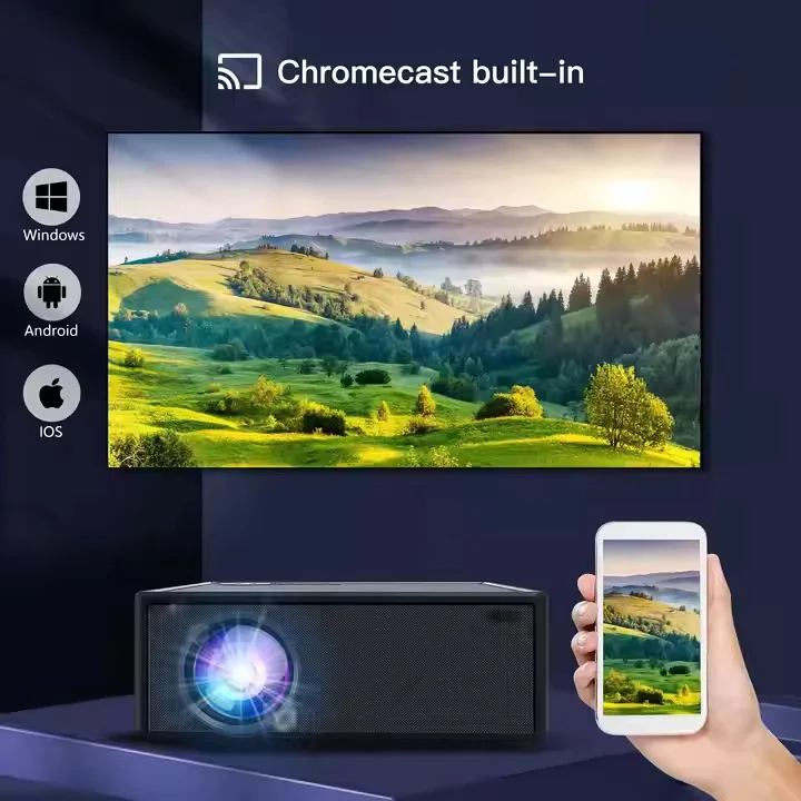Paihao X7 Global 1080P Native FHD Mini Projector 4K Max LED Smart Home Cinema Projector With Auto-focus Android WIFI BT Beamer