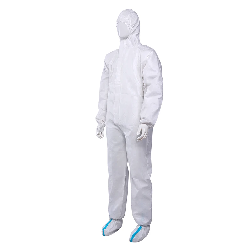
Disposable coverall 50gsm disposable isolation gowns coverall polypropylene workwear coverall 