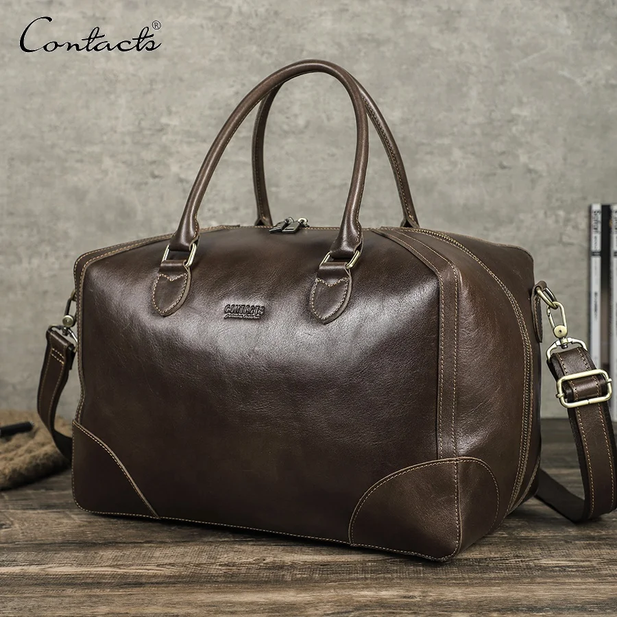 Дорогая небольшая дорожная сумка Weekender, винтажная кожаная спортивная сумка, Осло, для путешествий, тренажерного зала