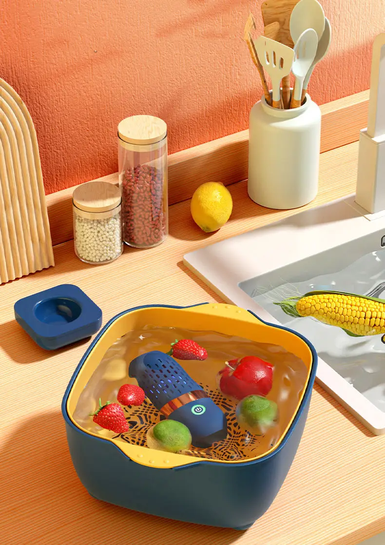Hot Sale Waterproof Portable Wireless Fruit And Vegetable Food Purifier In Capsule Style