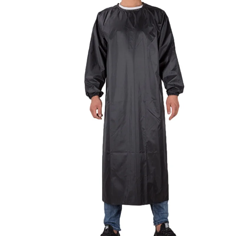 Фартук из ПВХ с логотипом на заказ, нагрудники с длинными рукавами, сверхпрочный водонепроницаемый промышленный защитный комбинезон