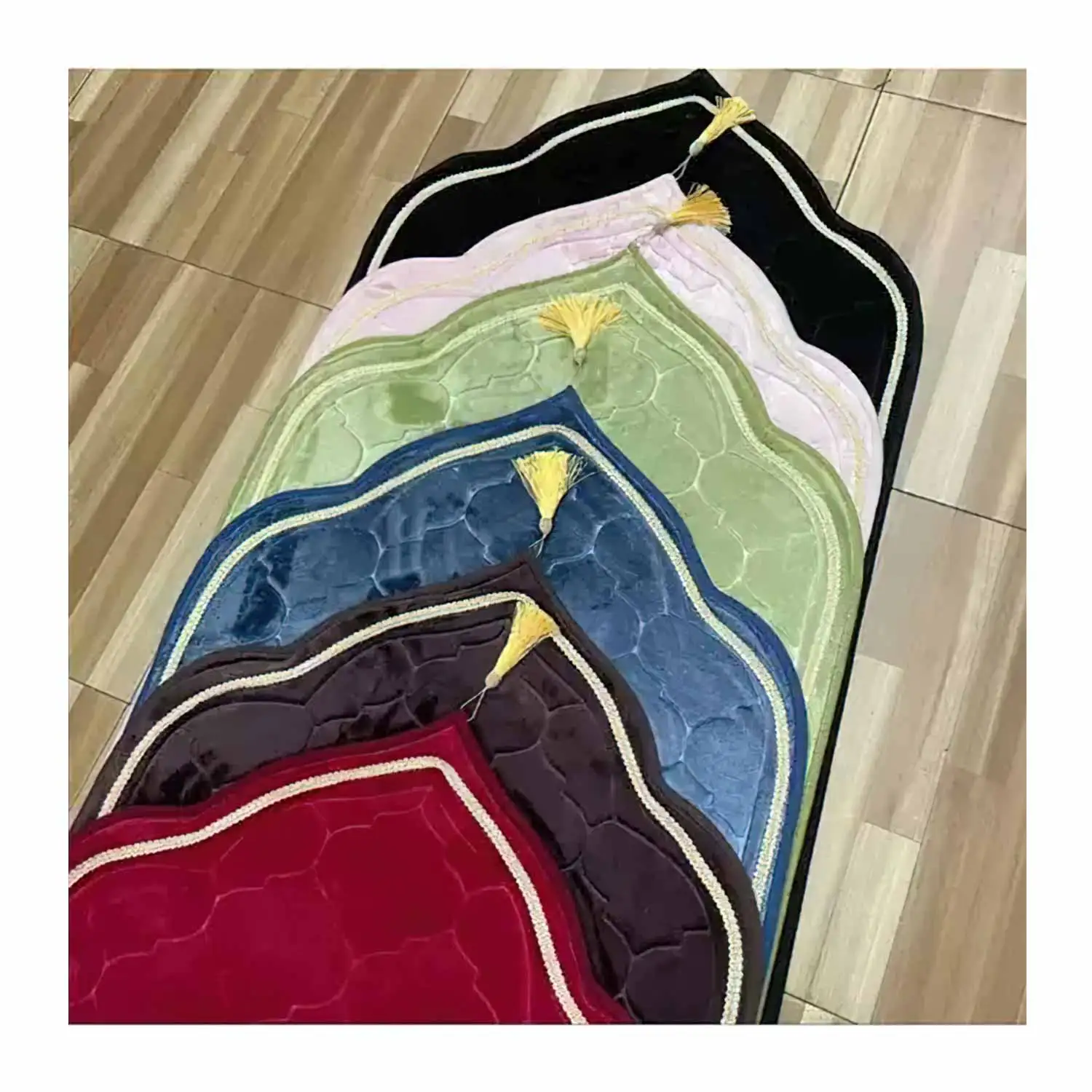 Muslim Prayer Rug Islamic Mat Great Ramadan Gift Muslim Men Women Prayer Mat Pray Rug Sajadah Muslim Prayer Rug Velvet Carpet
