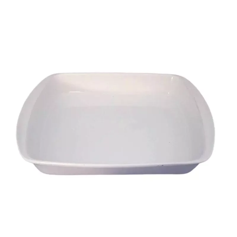 Simple and cheap Nordic style tableware cheese baked rice grilled chicken and fish white ceramic baking plate for hotel home