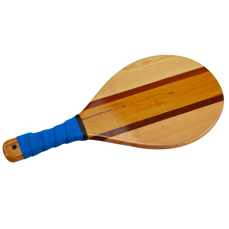 Wooden  Maui Beachball Beach Paddle Ball Racket Set of 2