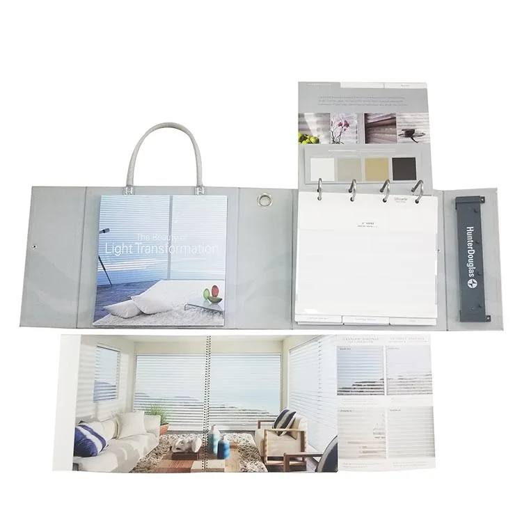 China manufacture fashionable textile sample fabric swatch book fabric detachable swatch card color chart