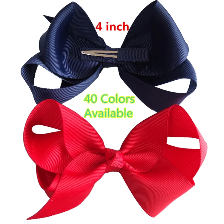 4 inch JoJo Hair Bow Clips for Little Girls Grosgrain Ribbon Bow Alligator Hair Clip Toddler Baby Girl Teens Hair Accessories