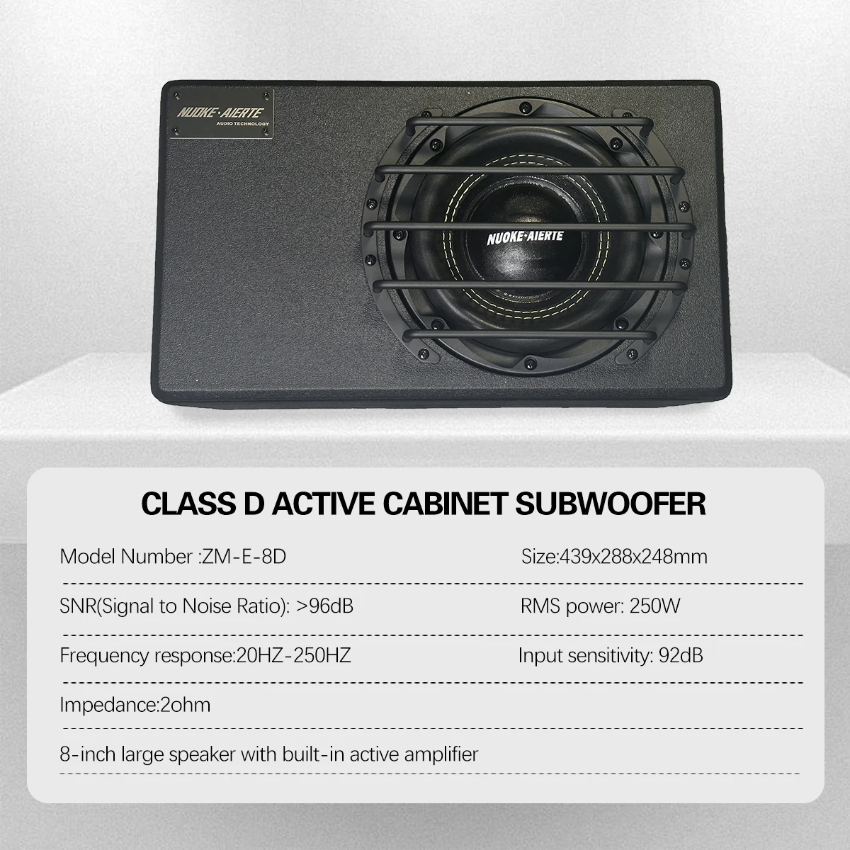 8 Inch New Style Super Bass Car Audio Subwoofer 12v Car Subwoofers With Box And Amp car speaker subwoofer